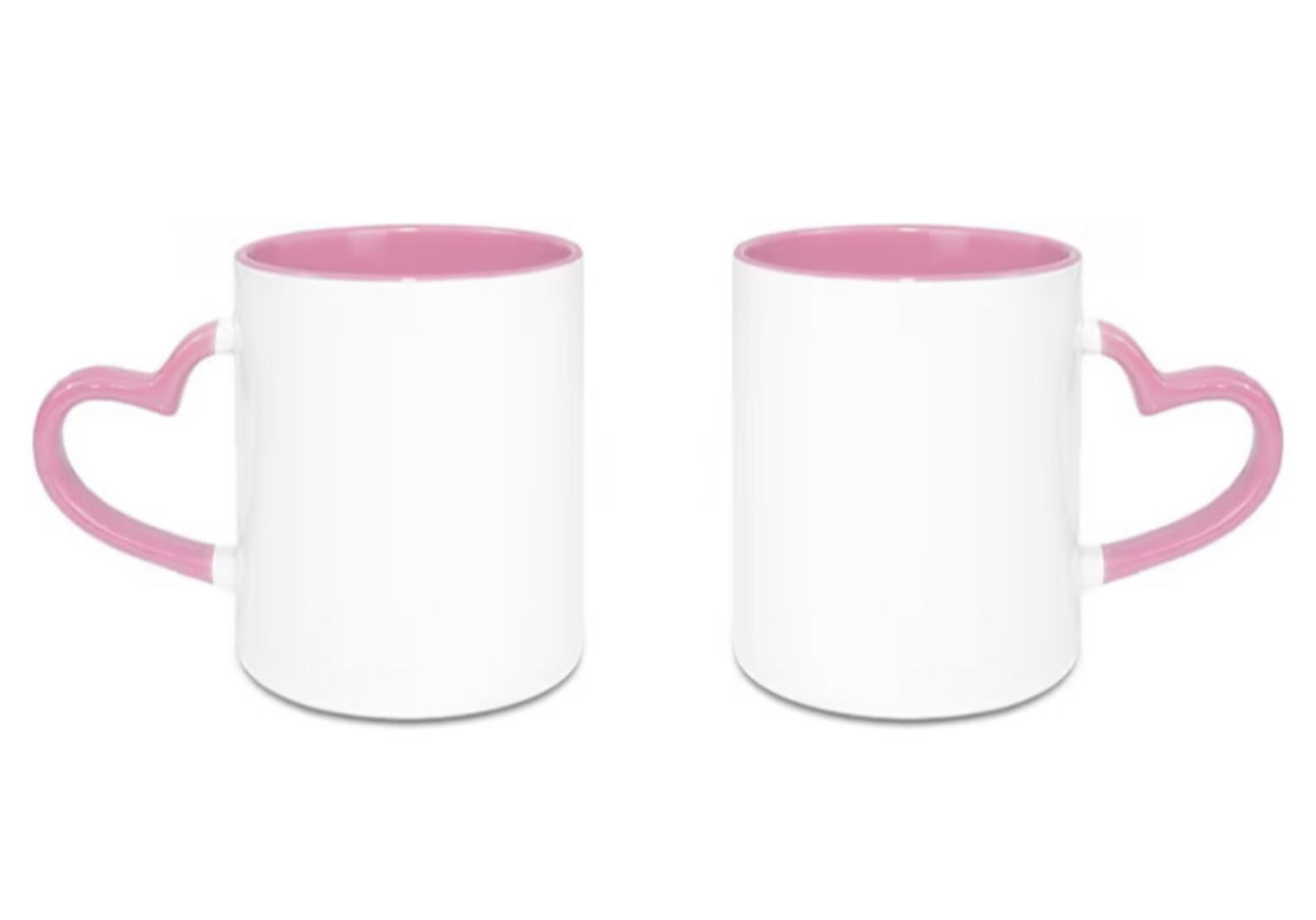 Custom 11oz Ceramic Heart-Handle Mug