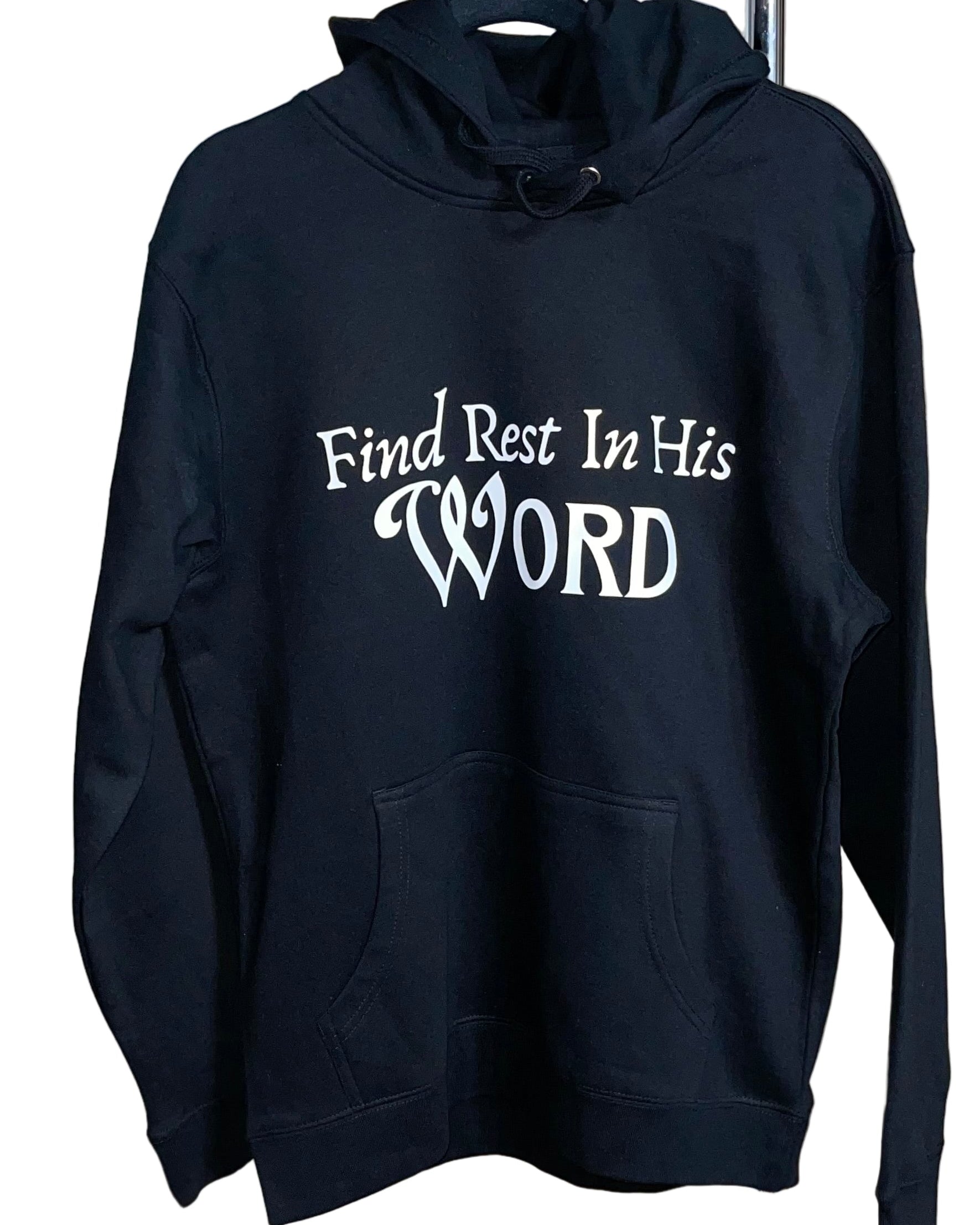 FIND REST IN HIS WORD- UNISEX HOODIE