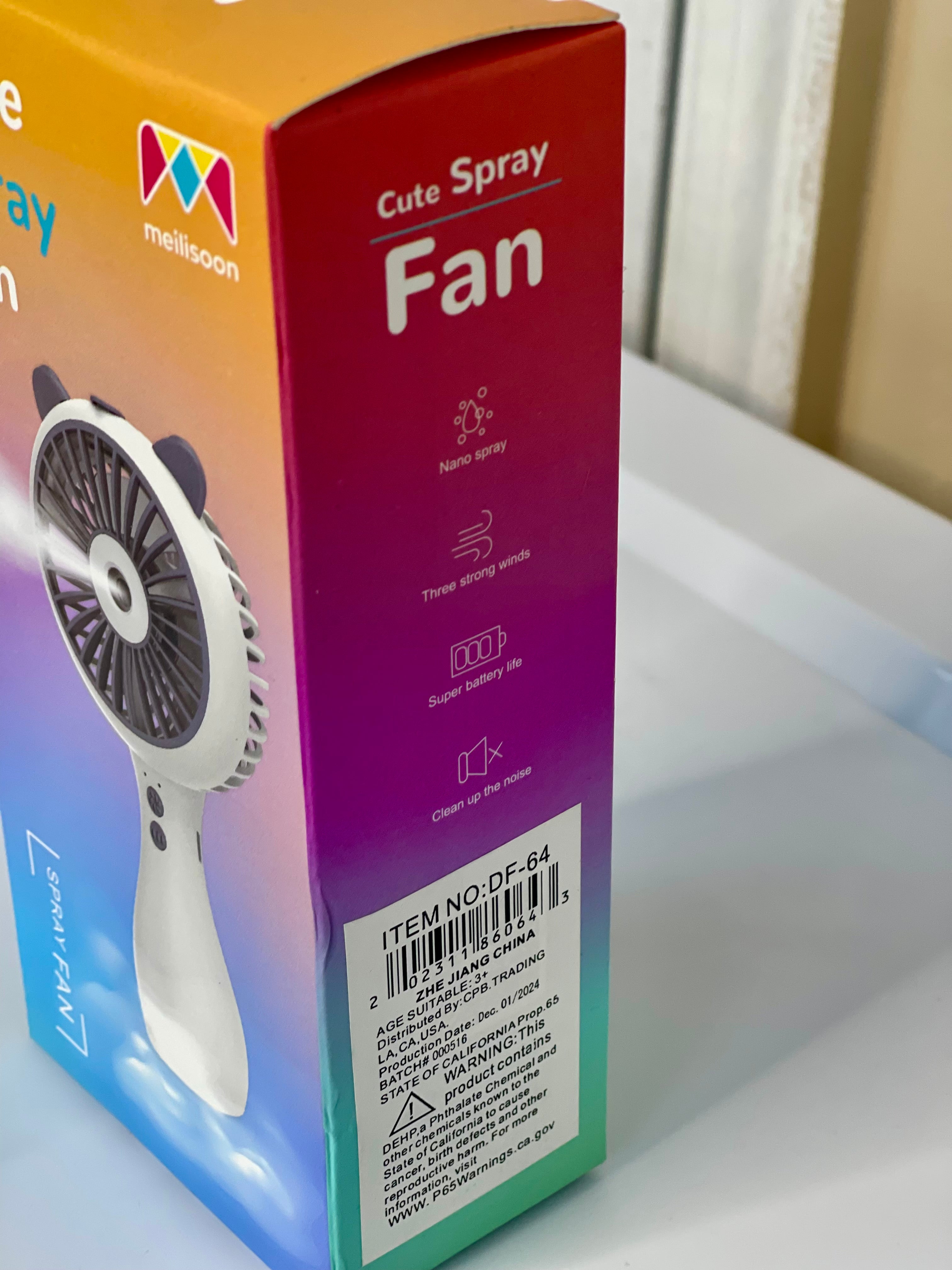Meilison Cute Spray Fan