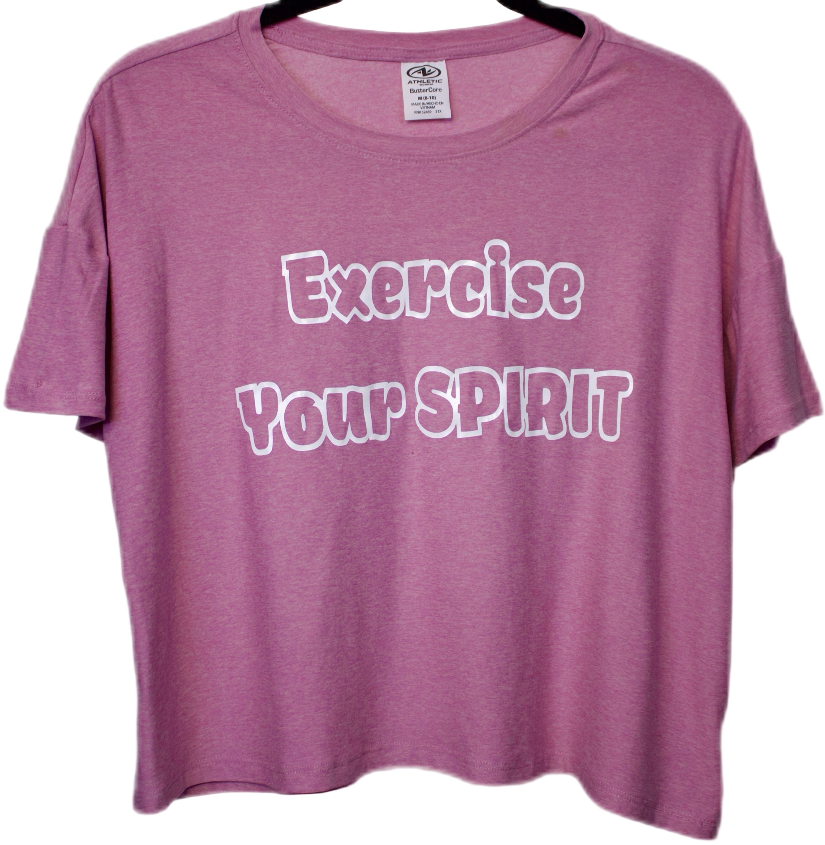 Exercise Your Spirit - Crop Top T-Shirt