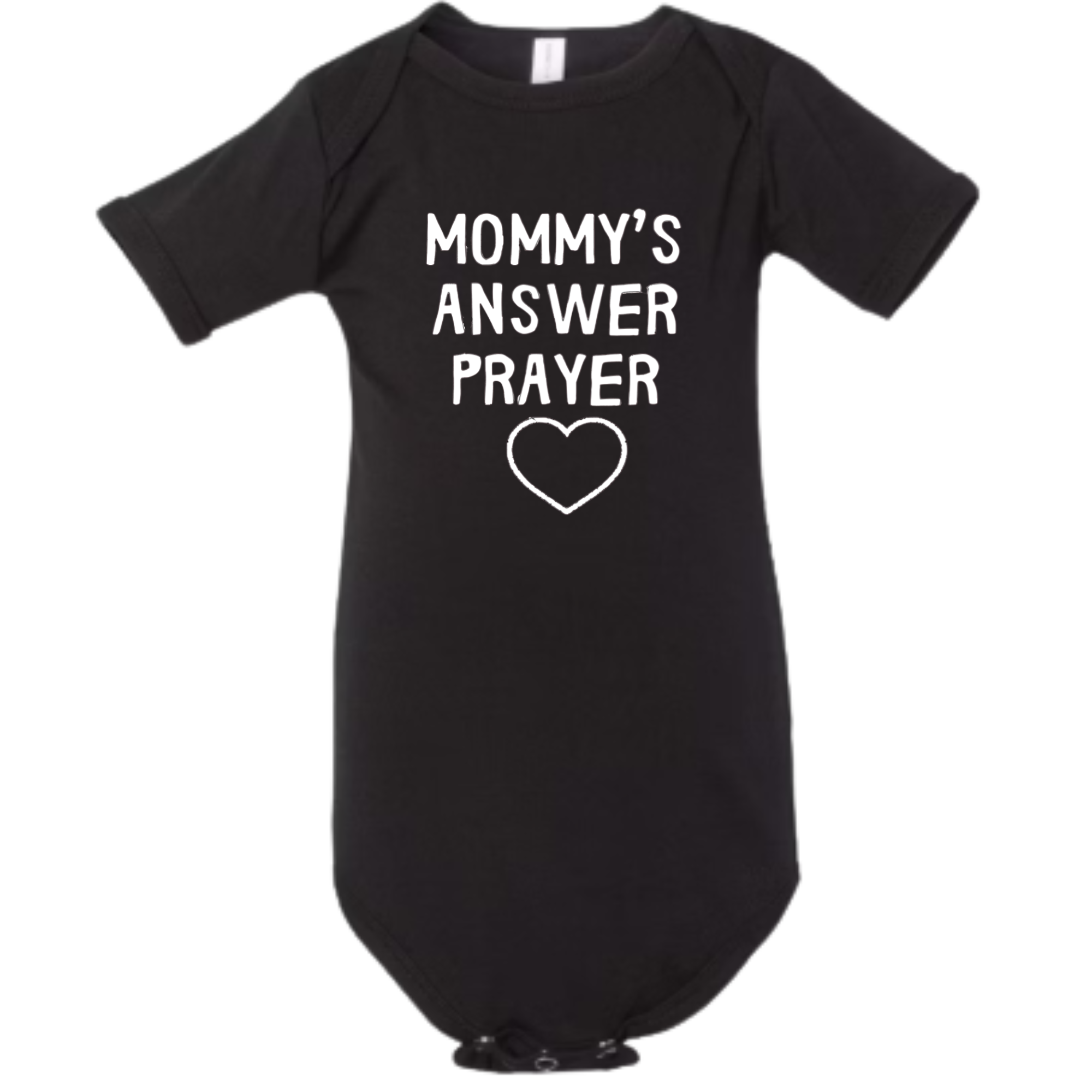 Mommy's Answer Prayer. Infant Jersey Short-Sleeve One-Piece Bella + Canvas