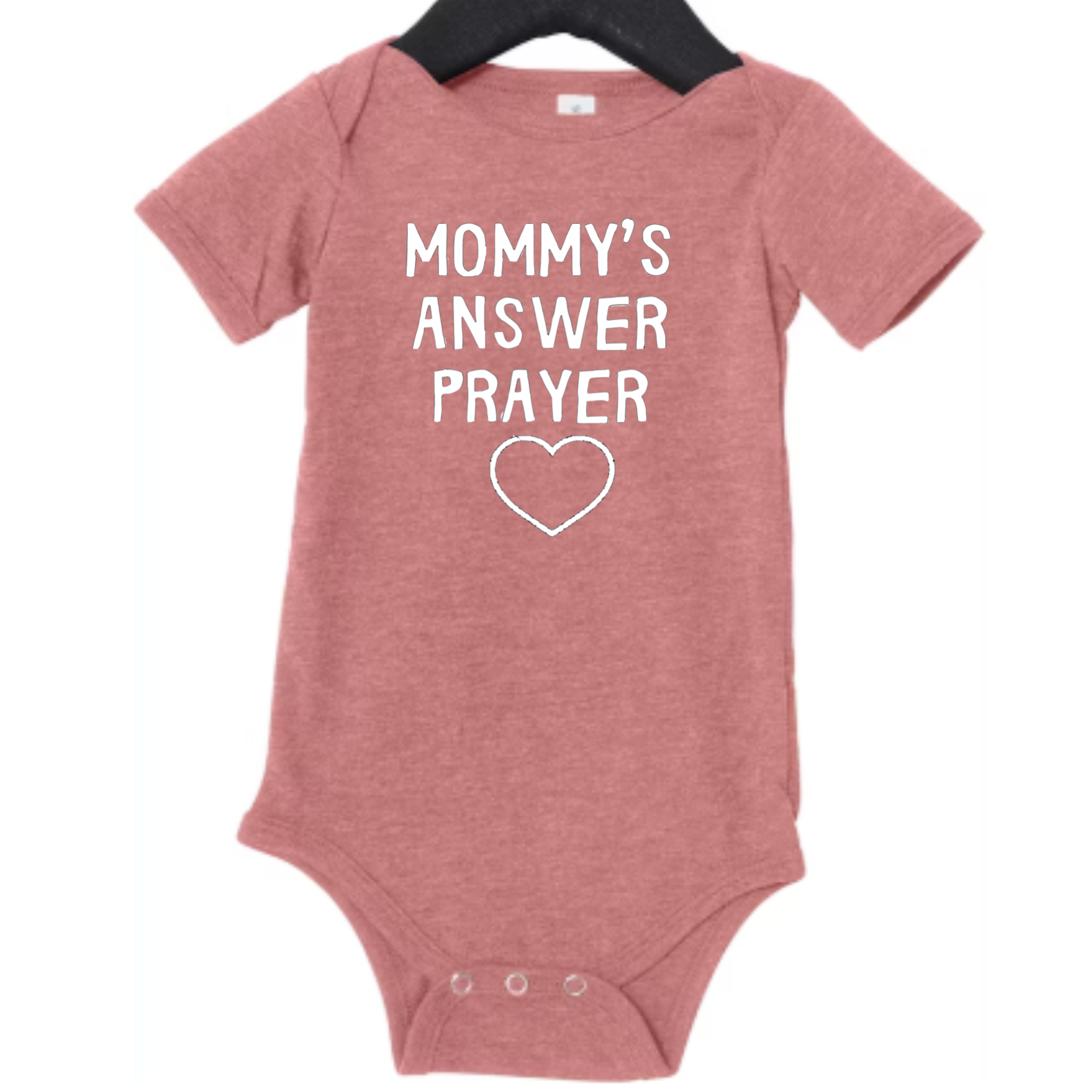 Mommy's Answer Prayer. Infant Jersey Short-Sleeve One-Piece Bella + Canvas