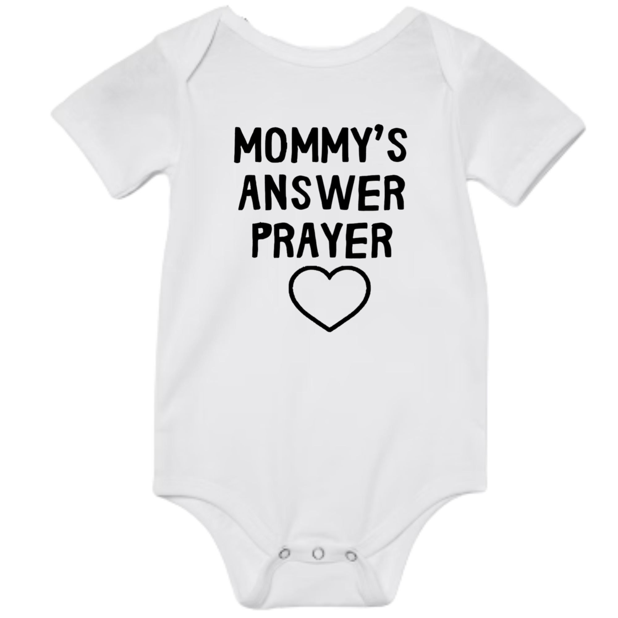 Mommy's Answer Prayer. Infant Jersey Short-Sleeve One-Piece Bella + Canvas