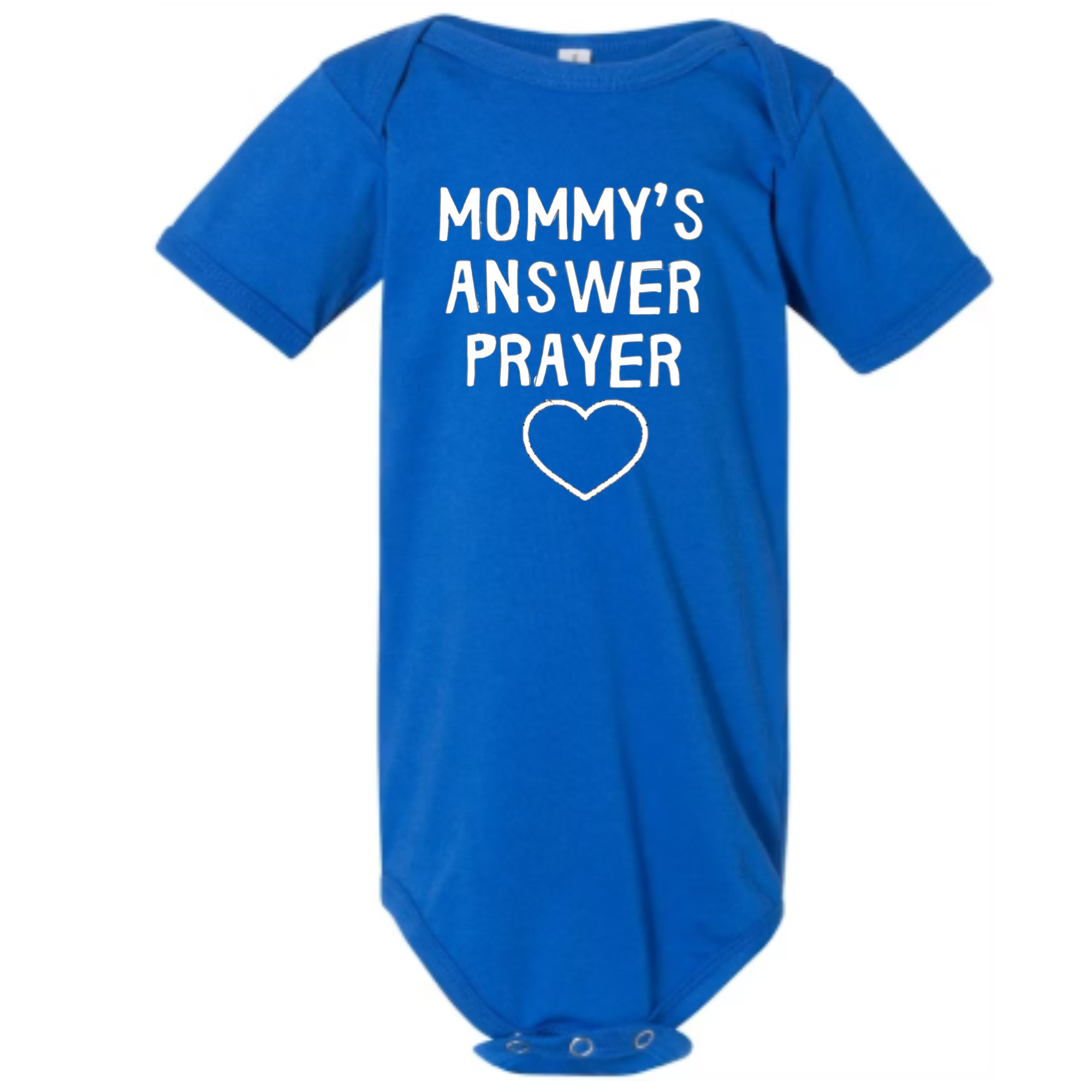 Mommy's Answer Prayer. Infant Jersey Short-Sleeve One-Piece Bella + Canvas