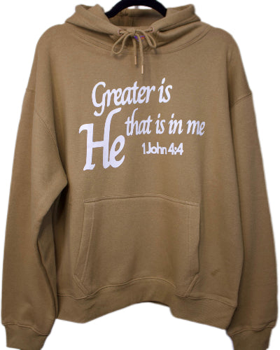 Greater is He - Unisex Hoodie